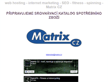 Tablet Screenshot of matrix.cz
